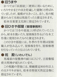 ⑦旧うまや・旧ひきや部屋・祝殿