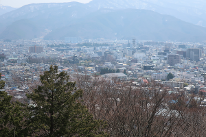 展望台からの松本城